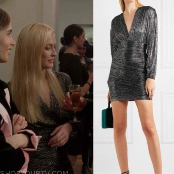 Maje runny metallic mini dress NWT - Picture 4 of 4